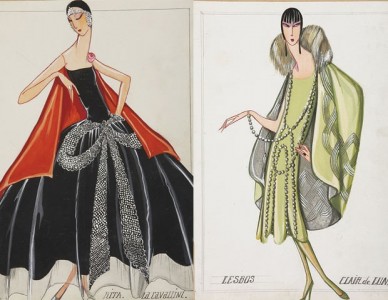 desenhos de jeanne de vestidos Lanvin