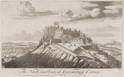 Castelo de Edimburgo numa gravura de John Slezer, 1675