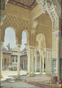 Adolf_Seel_Innenhof_der_Alhambra