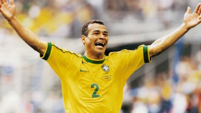 Data da foto: 1998 Cafu, do Brasil, comemorando gol durante jogo da Copa do Mundo.