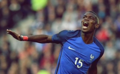 Paul Pogba ao serviço da Seleção Francesa