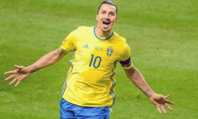 Zlatan ao serviço da Seleção Sueca 