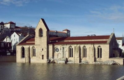 Mosteiro de Santa Clara-a-Velha quando houve a inundação