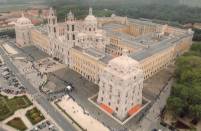 Palácio Nacional de Mafra vista aérea