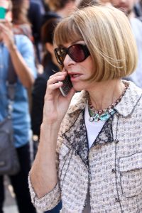 anna wintour at mfw giorgio armanni