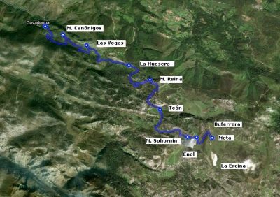 mapa covadonga - lagos covadonga altimetria mapa subida vuelta