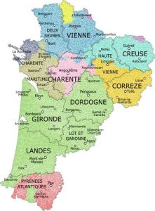 maiores regiões de frança em área ou por superficie lista ranking top-10 das regiões maiores da frança